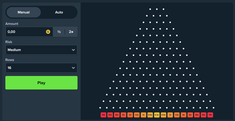 Plinko game demo România